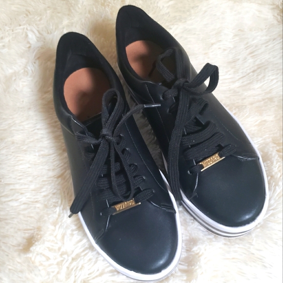 EC Vizzano chunky platform black & white loafers sz 8 US/ 39 Euro - Picture 2 of 13